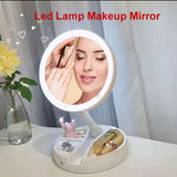 Portable Makeup Mirror Makeup Light With 10 X Magnification