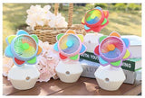 Rechargeable Flowers shape Table fan With Mist spray Humidifier