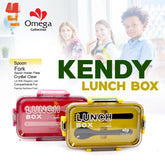 Lunch Box With Partition And Spoon