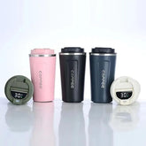 Temperature Display Direct Sip Stainless Steel Hot and Cold Coffee Cup ( 510ml )