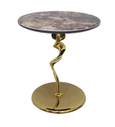 Linea Side Table -1033 Golden (Available on Easy Installments)