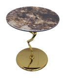 Linea Side Table -1033 Golden (Available on Easy Installments)