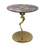 Linea Side Table -1033 Golden (Available on Easy Installments)