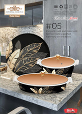 Elite Crystal Coated 72-Piece Dinnerware Set – The Choice of Every Bridal