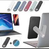 Magnetic Folding Phone Stand Holder – Adjustable Laptop Side Mount & Multi-Screen Support