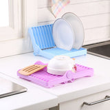 Foldable Multipurpose Space Saving Plates and Bowl drying Rack