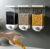 1.5Kg 1500ML Self Adhesive Cereal Dispenser Wall Mounted Box (Mix/Random color)