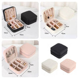 Portable Mini Leather Jewelry Box
