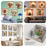 Set of 3pcs 3D Wall Paper Stickers Sheet (Size: 30cm x 42.5cm)