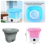 Mini Washing Machine Foldable Bucket Type - Laundry Clothes Washer- With Dryer
