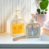 500ml Transparent Square Shape Liquid Soap Dispenser