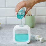 500ml Transparent Square Shape Liquid Soap Dispenser