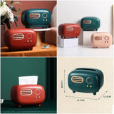 Radio Shape Table Paper Tissue Box (Mix/Random color)