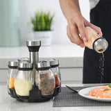 Premium Quality 360 Rotating Spice Jar Rack