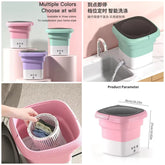 Mini Washing Machine Foldable Bucket Type - Laundry Clothes Washer- With Dryer