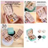 Portable Mini Leather Jewelry Box