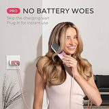 Portable Hair Straightener Comb with USB Rechargeable Feature, Negative Ion Hair Straightener Brush for women, Anti-Scald