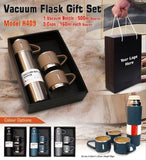 3 Pieces Stainless Steel vacuum flask travel mug set bottle = 500ML approx - 3 Cups=160 ML approx