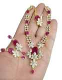 Ad zircon set Indian made golden polish D-6