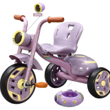 Premium Baby Tricycle with Front LED Light & Storage Compartment | Kids Ride-On Bicycle