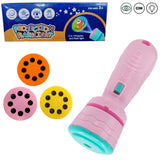 2-in-1 Kids Projection Flashlight Torch Toy with Slide Discs – Item No. 7600