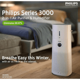 Philips Series 3000 2-in-1 Air Purifier & Humidifier AC3737/10