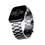 Ronin R-09 Luxe Bluetooth Calling Smartwatch Always On Display +1 Free Black Silicon Strap with Every Watch (Silver)