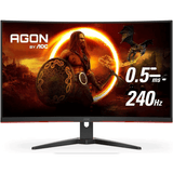 AOC FRAMELESS CURVED GAMIING LED 32" C32G2ZE (0.5ms MPRT, 240Hz, VA Panel, FHD (1920 x 1080), LOW INPUT LAG, AMD Free Sync, Low Blue light, Curvature: 1500R, (Adjustments: Tilt) (Display port x 2 HDMI 2.0) & Vesa Mount)
