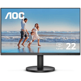 AOC 3-SIDED FRAMELESS LED 21.5” 22B3HM (4ms, 75Hz, VA Panel, FHD (1920x1080), Adaptive Sync, Low Blue light, Flicker free, Adjustments: Tilt, (VGA & HDMI) & Vesa Mount).