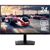 AOC 3-SIDED FRAMELESS GAMING LED 24" 24G15N (1ms (MPRT), 180Hz, VA Panel, FHD (1920x1080), 6 GAME Mode, Adaptive Sync, Low Input Lag, sRGB, HDR 10, Audio Output, Flicker free, (Adjustments: Swivel & Tilt), (Display port & HDMI Input) & Vesa Mount).