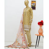Surmawala Lawn | Printed Fabric 3 Piece Unstitched Collection - (Article 10)