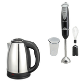 Oxford-Hand Blender and Mixer with Glass and Egg Beater - OX 704 + Imported Electric Kettle