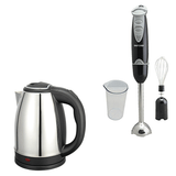 Oxford-Hand Blender and Mixer with Glass and Egg Beater - OX 704 + Imported Electric Kettle