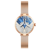 GloriMi GL1 Lady Watch Limited Classic Edition Rose Gold Stainless Steel 1.3 inch 3D-Curved Amoled