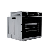 Hanco Pure European Convection Built-in Electric Oven (Black With Silver) - HBOV 75415E- S