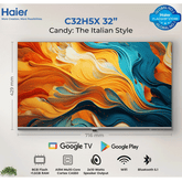 Candy - The Italian Style by Haier 32 - C32H5X - Google TV - Bazel Less