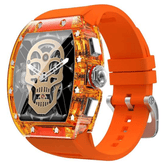 Green Lion Carlos Santos Smart Watch, Magnetic Charging, IP67 Waterproof, 1.57 Inch Display, Bluetooth:BT3.0, Battery:290 mAh - Orange