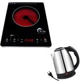 E-LITE CERAMIC COOKER ECC-006 1 YEAR WARRANTY + Premium Electric Kettle