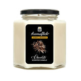 Chocolate Scented Candle in Hexagonal Jar