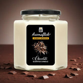 Chocolate Scented Candle in Hexagonal Jar