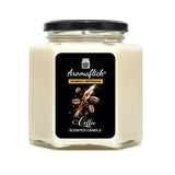 Coffee Scented Candle in Hexagonal Jar