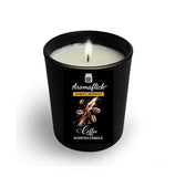 Coffee Scented Candle in Black Glass – Bold & Elegant