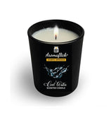 Cool Water Scented Candle in Black Glass – Bold & Refreshing Fragrance