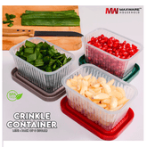 Maxware Crinkle Container Mini Pack of #03 (150ml)