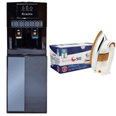 Crown 2 Tap Water Dispenser 100% Imported Quality + SG Deluxe Automatic Iron