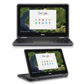 Dell | Chromebook 3189 | 32GB Storage | 4GB RAM | Touch Screen | 11.6 Inches Screen | Play Store Supported | Rotatable Screen | Chromebook (Refurbished With Original Charger Included _ Without Box)