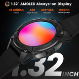 KOSPET Tank S2 Smart Watch for Men Women GPS, 5ATM Waterproof, Pressure/Altitude/Compass, 1.32" AMOLED Display Fitness Tracker(Answer/Make Call), AI Voice Assistant, 24H Sleep/Hear Rate Monitor - Pink