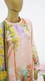 Surmawala Lawn | Printed Fabric 3 Piece Unstitched Collection - (Article 7)