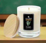 Eucalyptus Scented Candle in Glass Jar