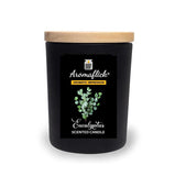 Eucalyptus Scented Candle in Black Glass – Luxurious & Refreshing Scent